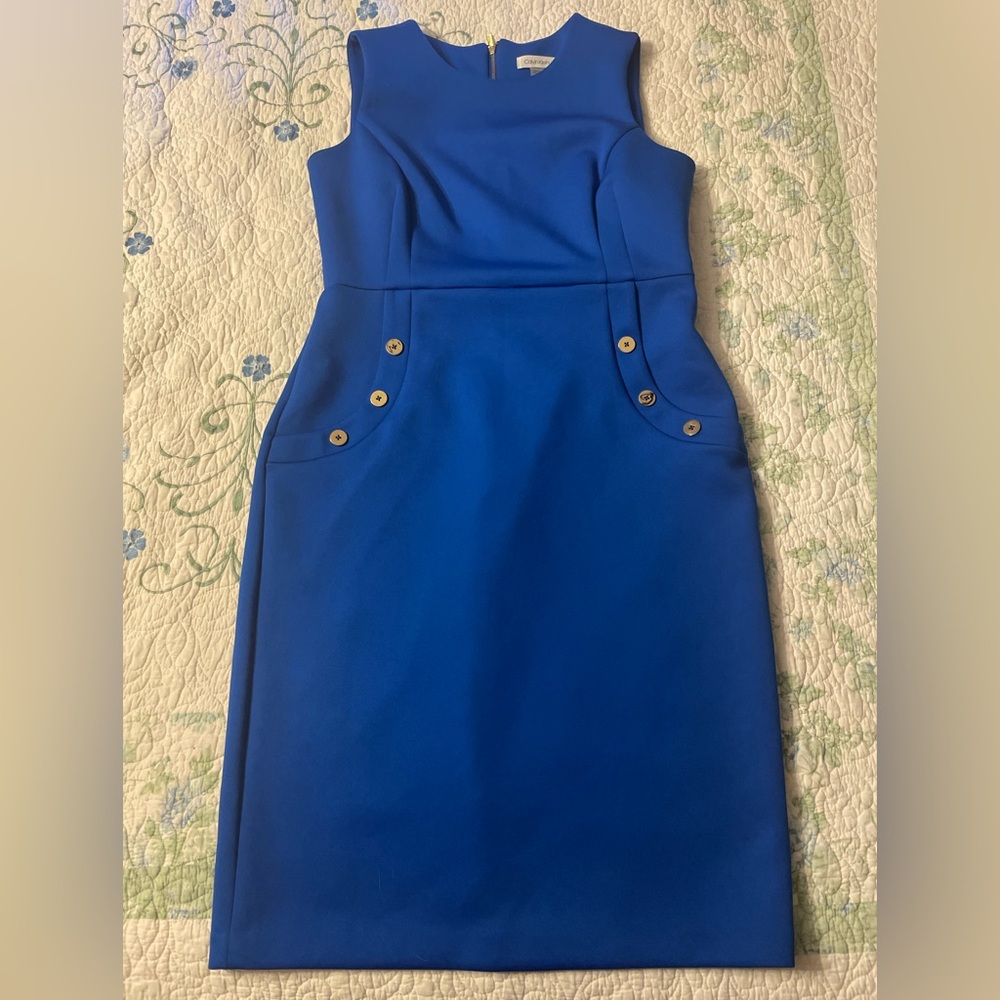 Calvin Klein Royal Blue Midi Dress